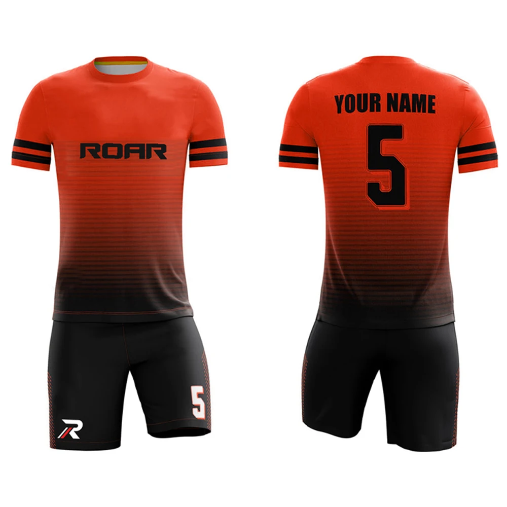 Men's Sports Wear 100polyester Soccer Uniforms Wholesale Price Half