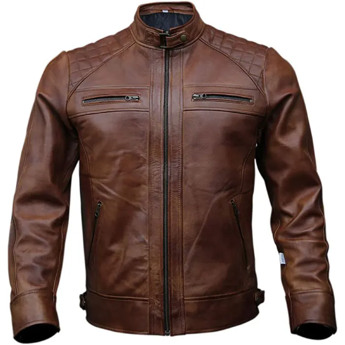 classy leather jacket