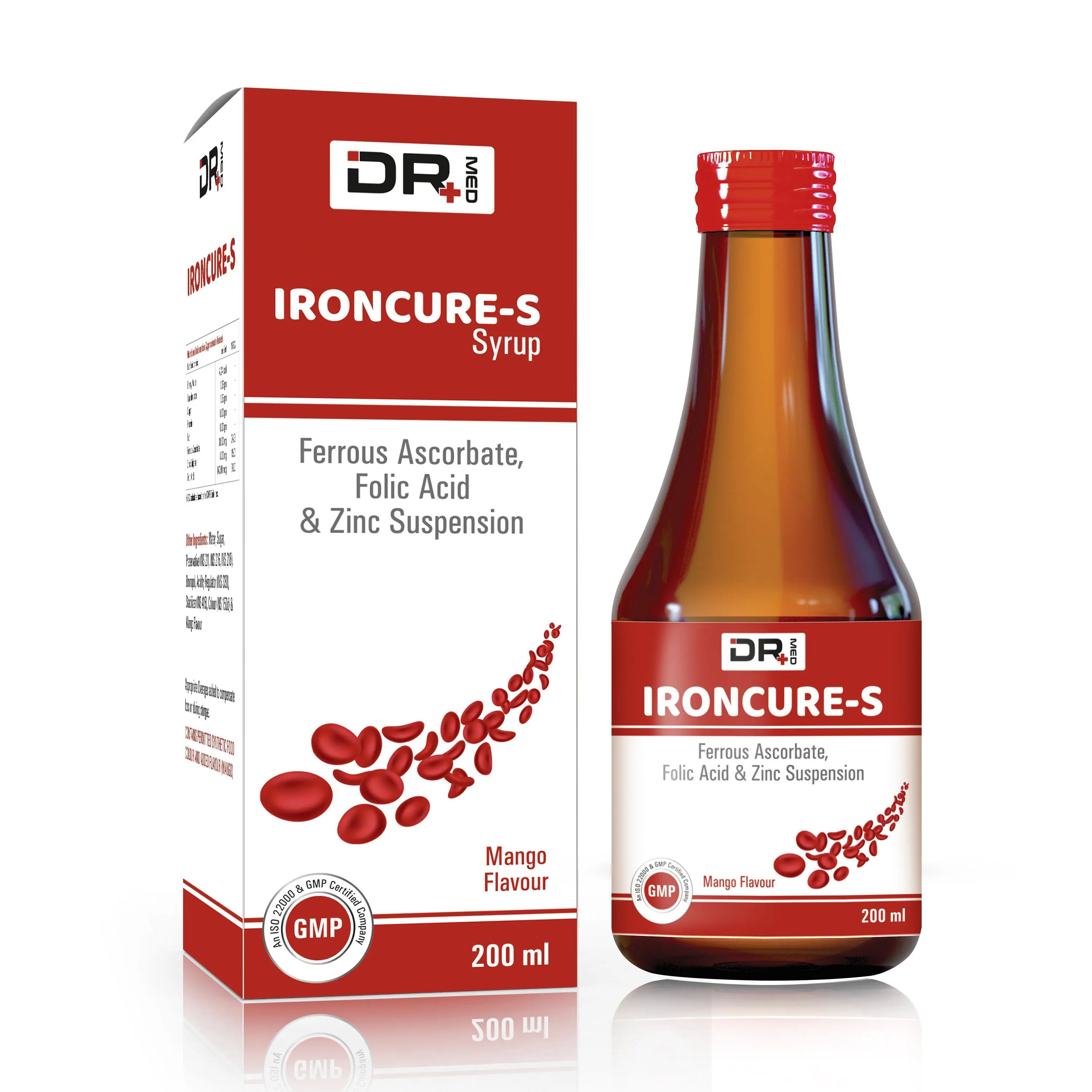 top quality wholesale mango flavor iron syrup 200 ml supplier