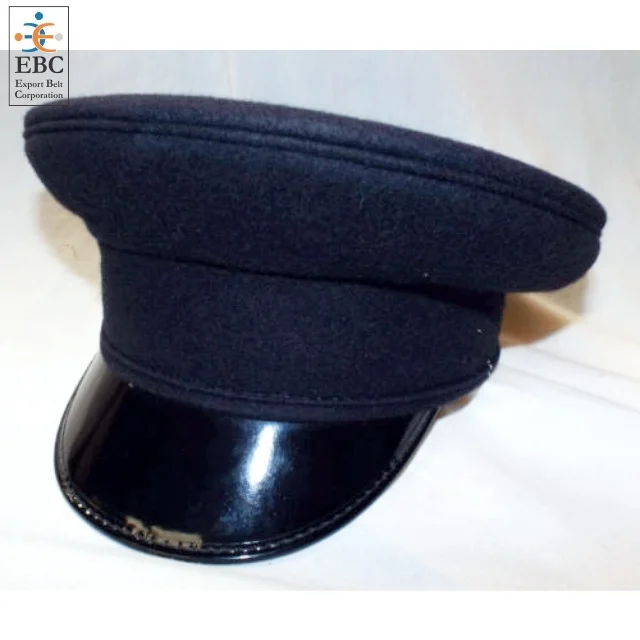 Oem Dark Blue Uniform Peak Cap For Drivers Security Guards Wholesale ...