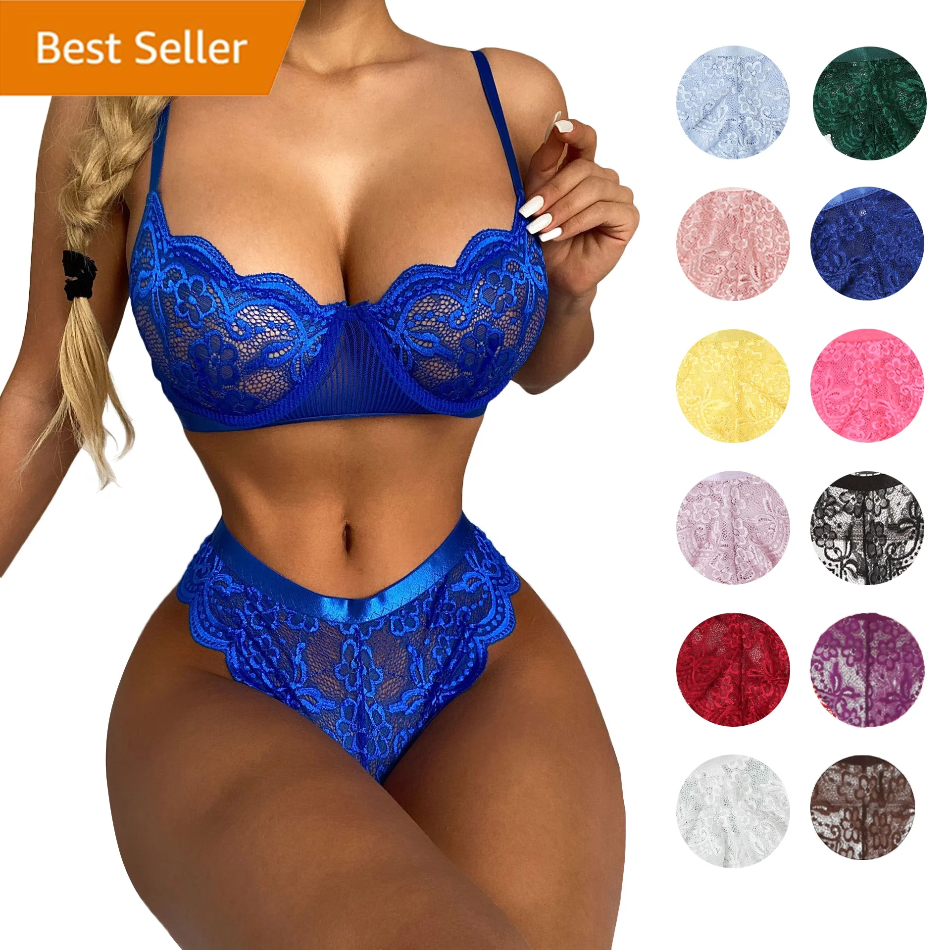 16 Color Hot Transparent Women Underwire