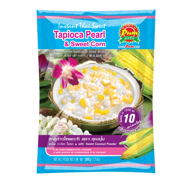 instant thai tapioca pearl w/ sweet corn