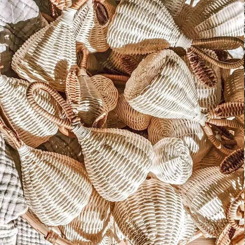 High Quality Rattan Rattle Set,Wicker Hand Bell Kids Toys Wholesale ...