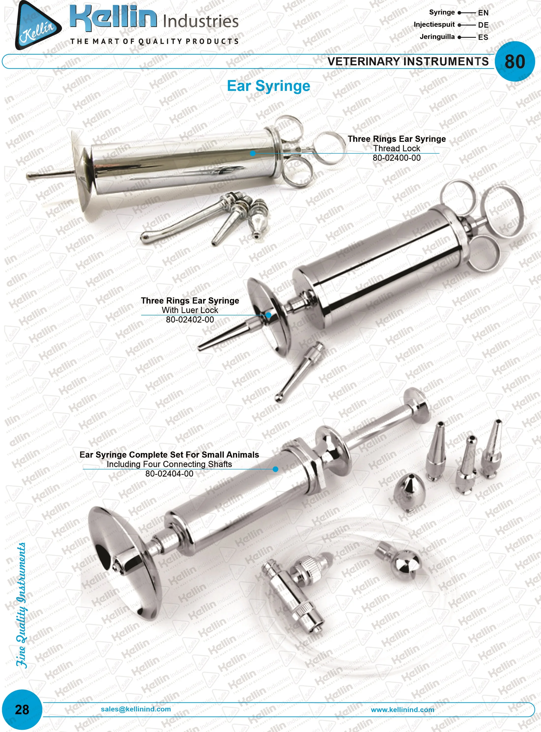 Ear Syringe Complete Set With Small Animals Including 4 Connecting