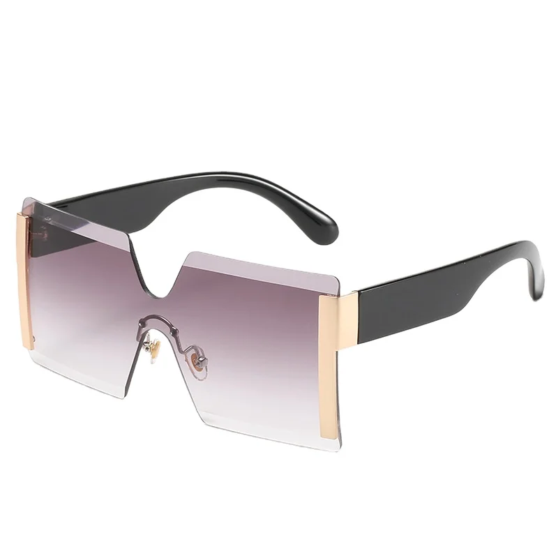 big rimless sunglasses