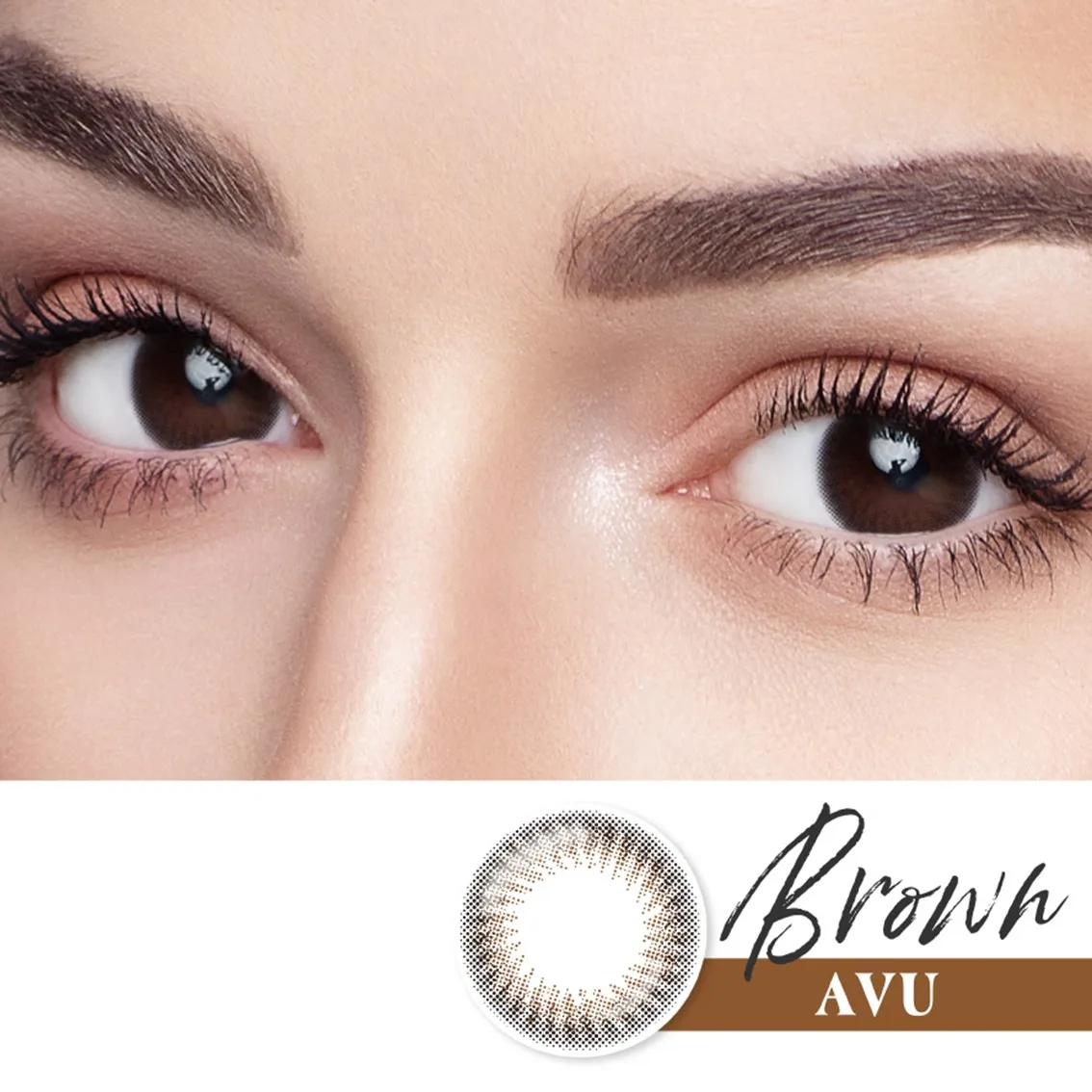 disposable big eye brown color daily contact lenses - buy lady c