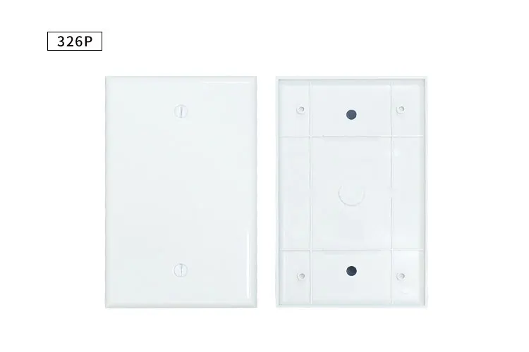 Placca A Muro RiteAV Cat5e 6 Porte - 1 Gang Oversize, Bianca - Connessione Tool-Less - 2