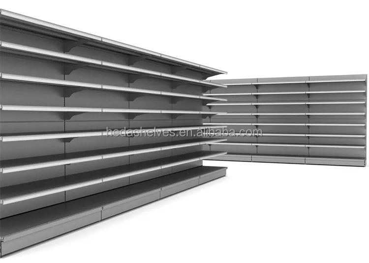 Fashionable Grocery Store Shelves Gondola Shelving Unit For Supermarket