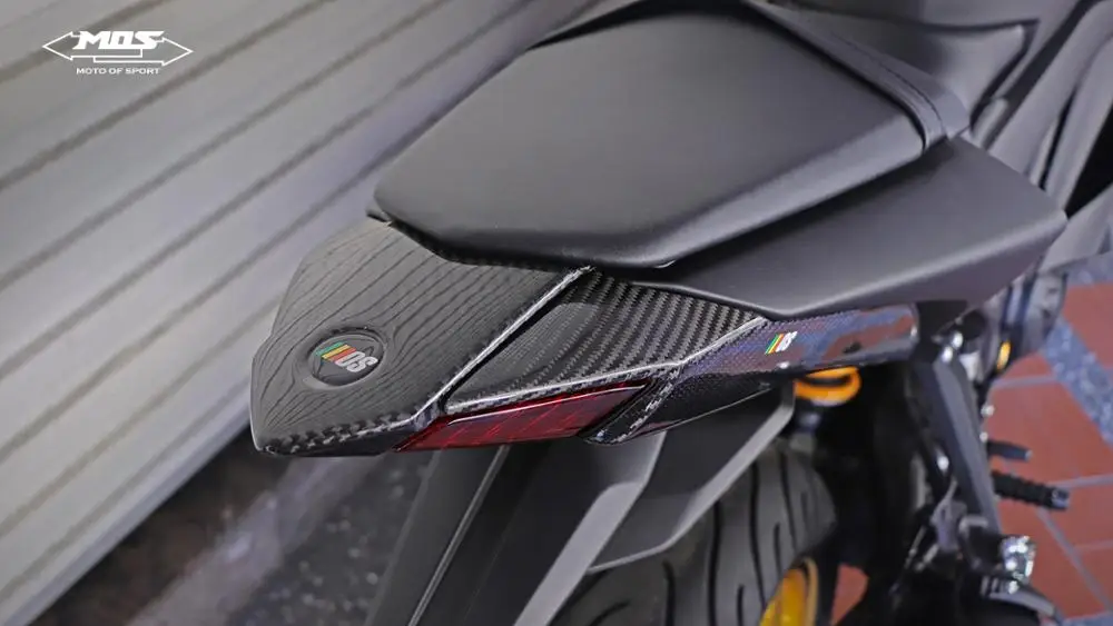 MOS углеродное волокно задний фонарь верхняя средняя Крышка для мотоцикла Yamaha YZF-R3 2015-2020