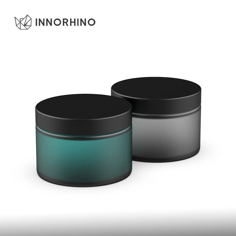 Colored Frosted CR Custom Glass jar