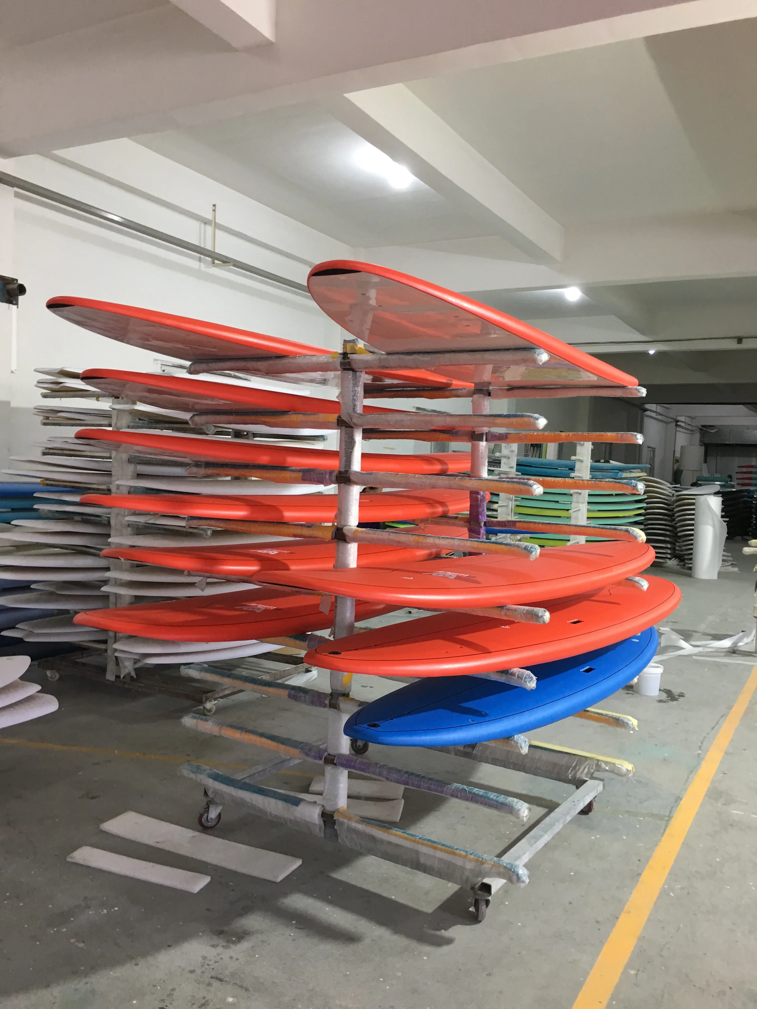 Softboard Surfboard for Surfing School with Vacuum Bag Technology