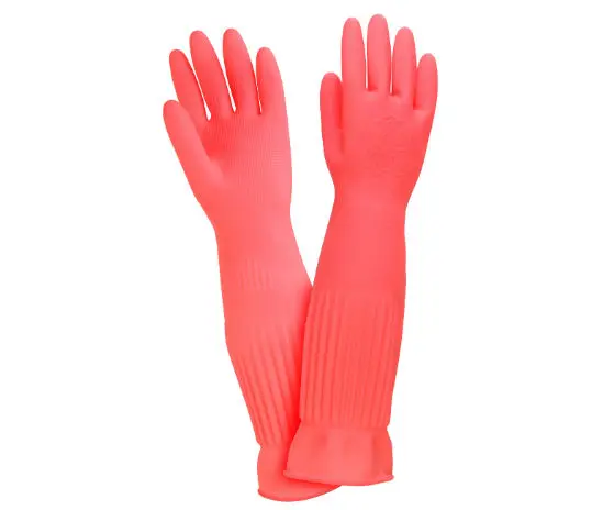 long thick rubber gloves