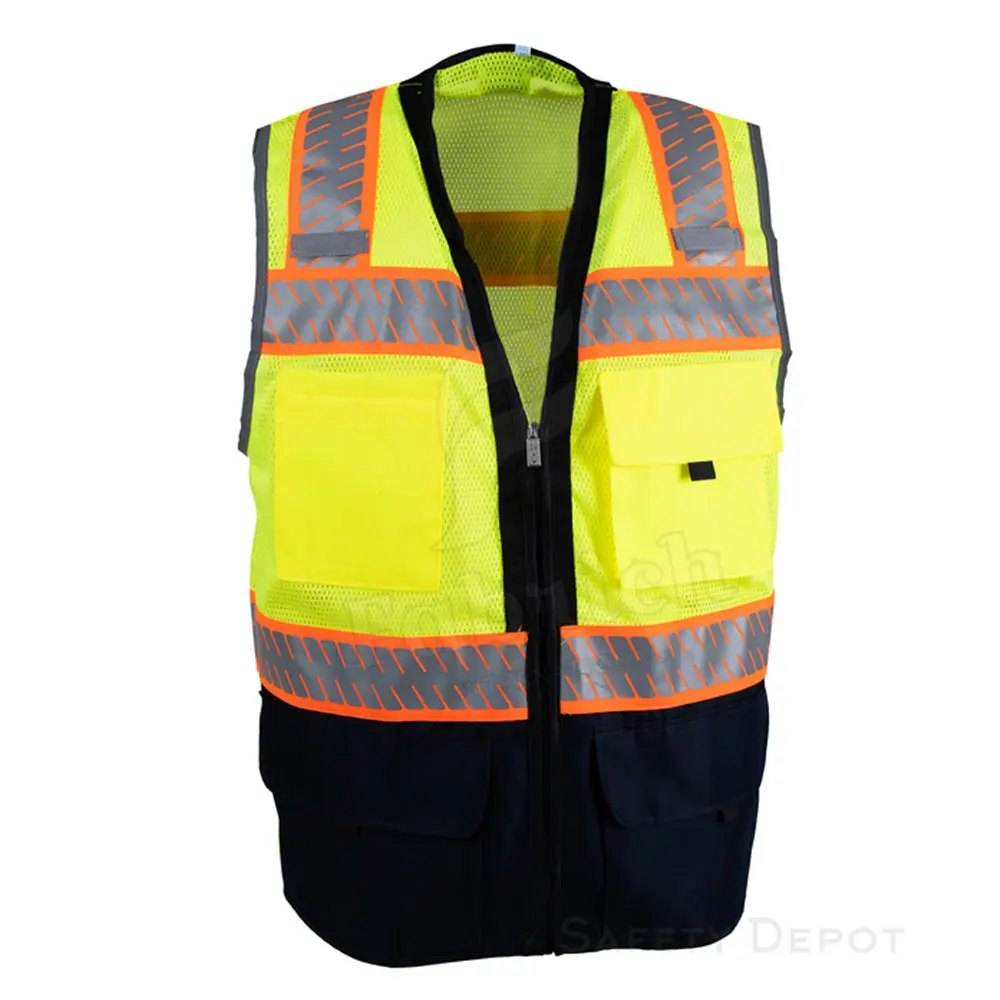 Customizable Logo High Visibility Reflector Construction Work Pockets ...