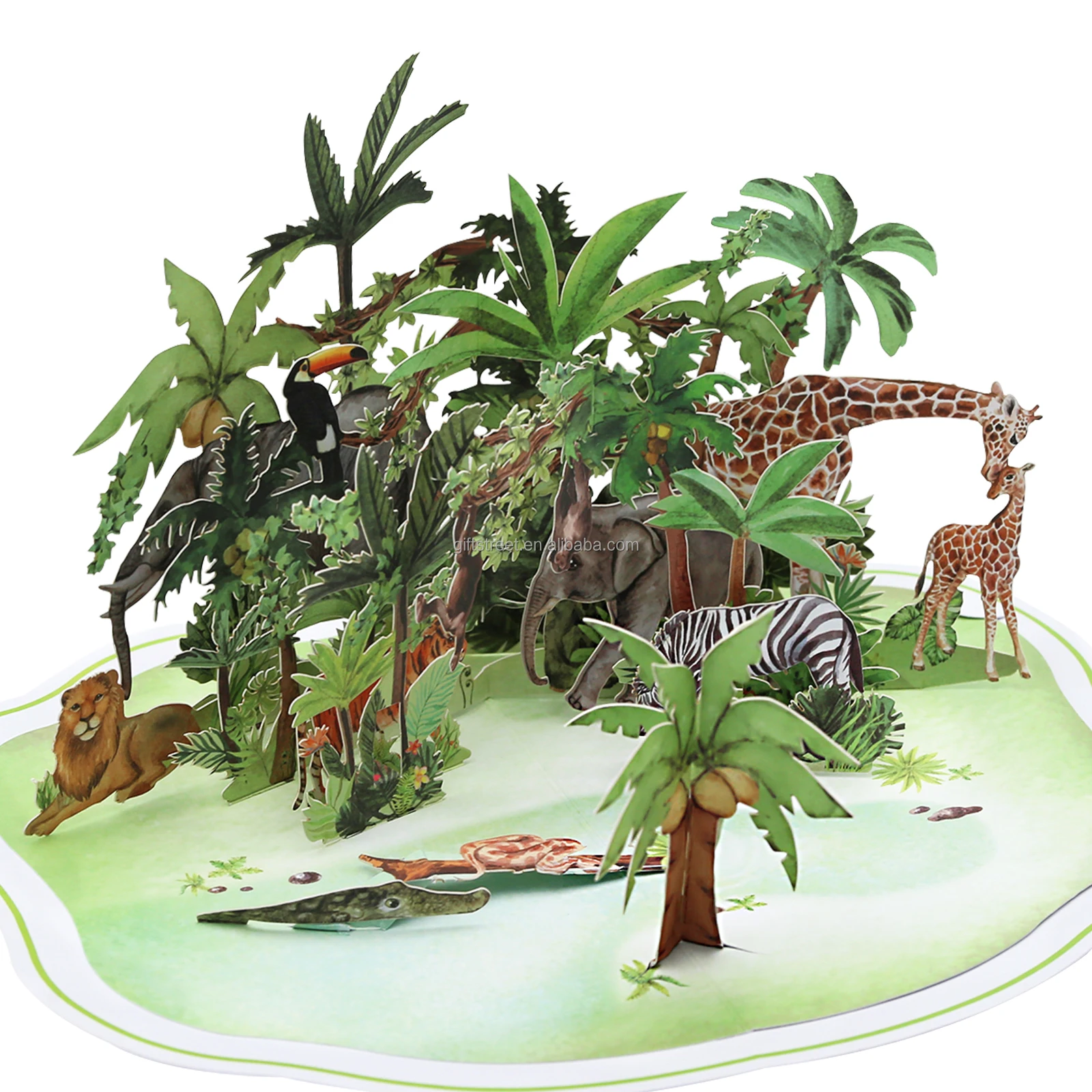 New Styles Exclusive Jungle Animals 3d Pop Up Card Handmade For Kids  Greeting Cards - Buy 3d Pop Up Paper Card 3d Pop Up Cards Birthday Pop Up  Card,Bulk Greeting Cards Pop