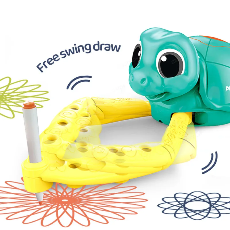 Online Intelligent Painted Turtle Learning Interactive Drawing Robot Toy Robot Low Price