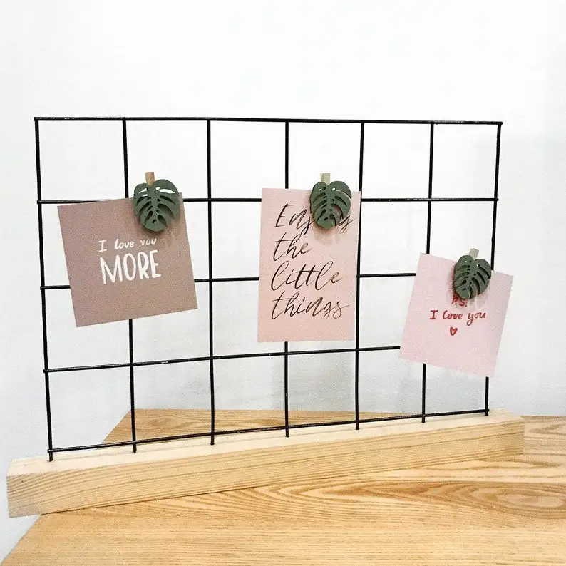 wall wire mesh workspace memo board