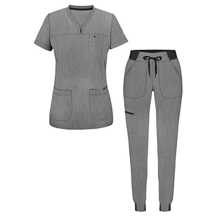 Conjuntos De Uniforme Médico Unisex Para Enfermeras,Ropa De Trabajo De  Manga Corta Con Cuello En V Para Hospital - Buy Impresión Personalizada  Hospital Grey Anatomía De Las Mujeres Es Kim Princesa Uniformes