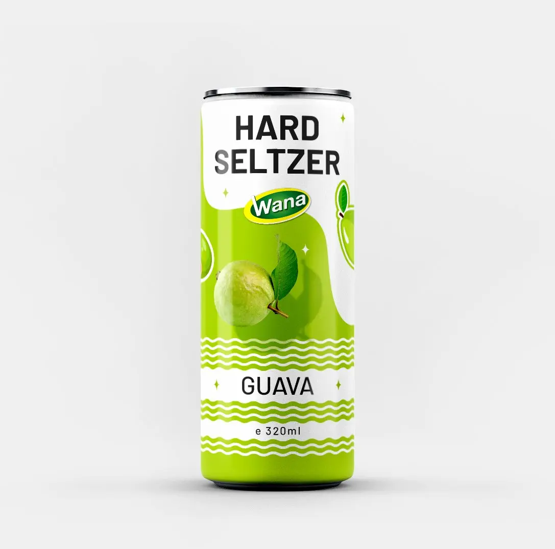 Жесткий спирт Seltzer 5% с ароматом апельсина в консервированных напитках 320 мл-OEM или частная торговая марка
