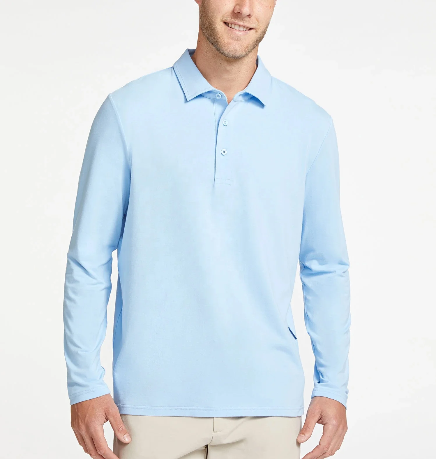 2021 Custom Embroidery Long Sleeve Polo 
