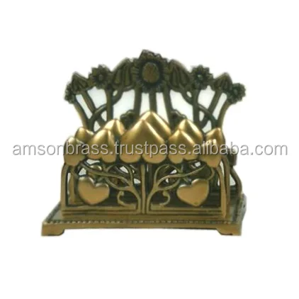 Чудесный античный держатель для английских букв литой латунный визиток