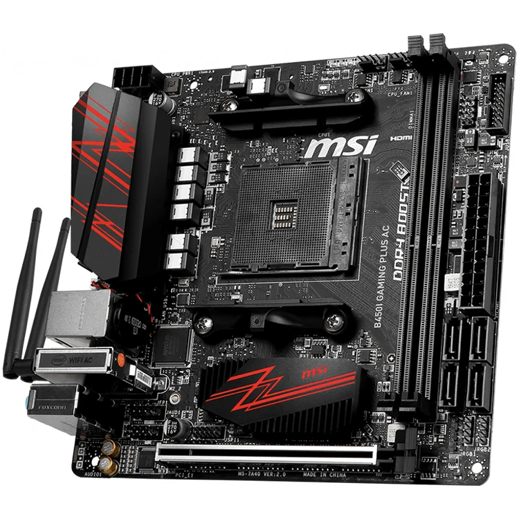 Msi B450i Gaming Plus Acパフォーマンスゲーミングamdryzen第1世代および第2世代am4m.2 Usb 3 Ddr4  Mini-itxマザーボード - Buy B450i Gaming Plus Ac,B450 Mini-itx Motherboard,Am4 Itx  ...