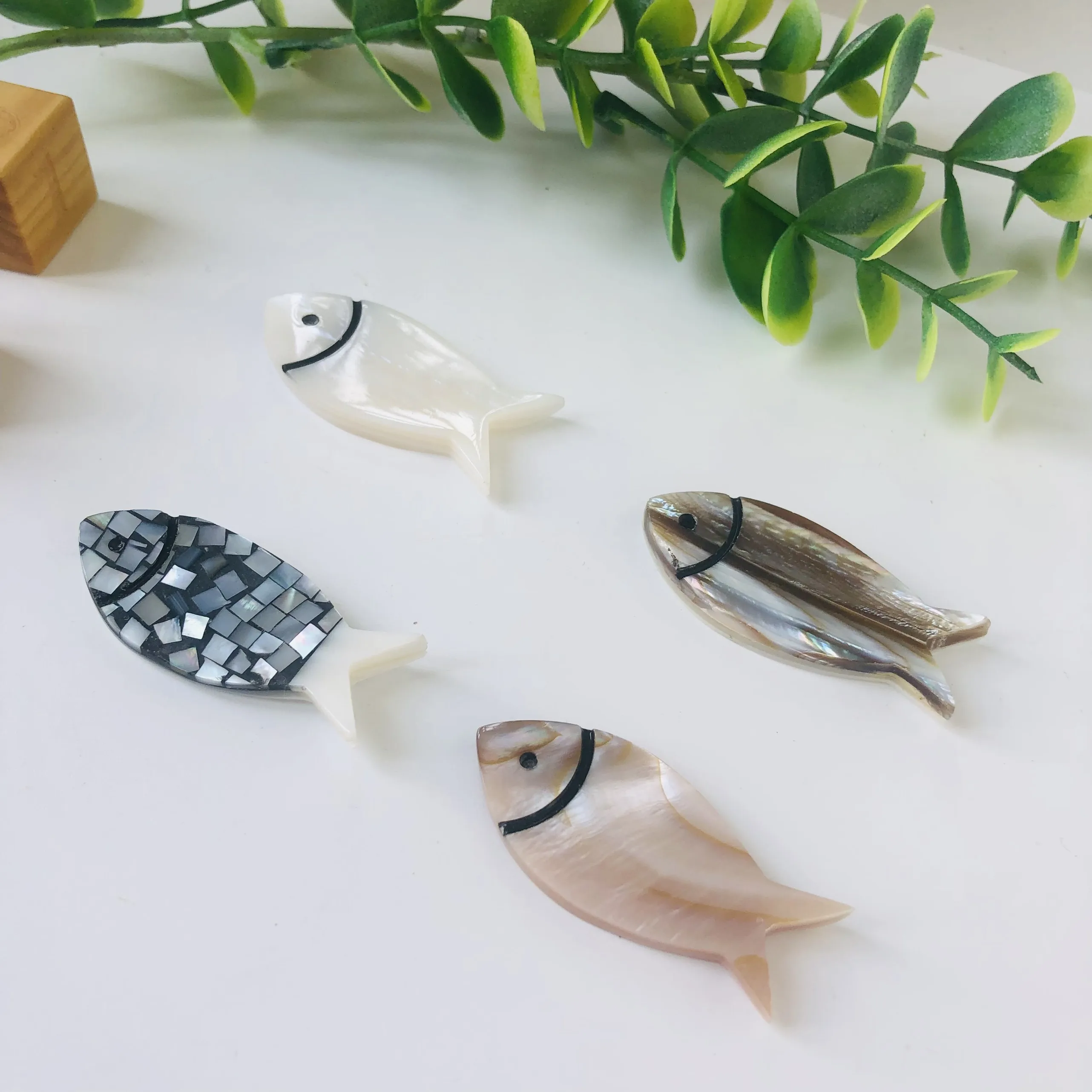 Подставка для палочек в форме рыбы подставка перламутровая раковина из ракушек индивидуальный цвет кухонная посуда экологически чистая