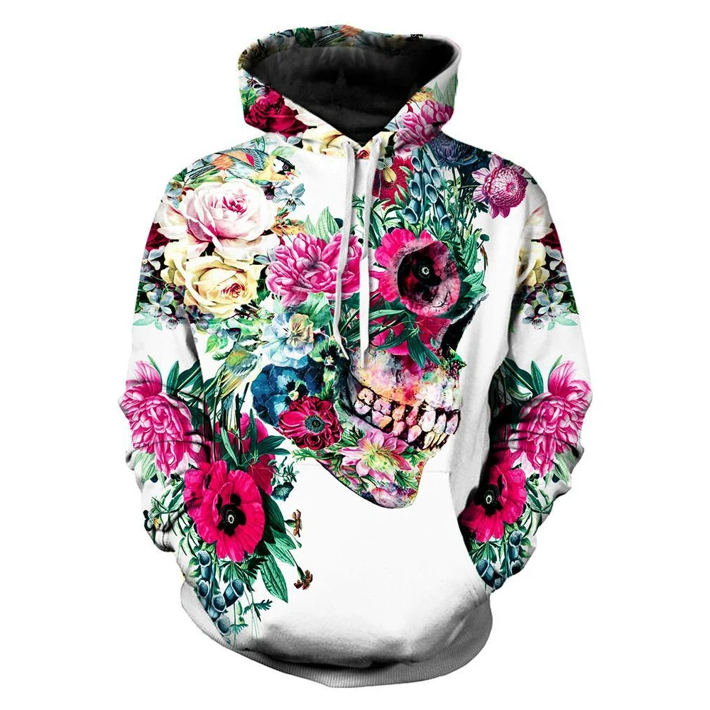 plus size floral moletom com capuz