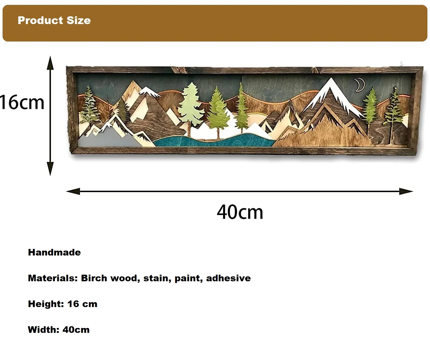 Wood Mountain Wall Art Will Bring Handmade Wood Mountain Wall Art 3d