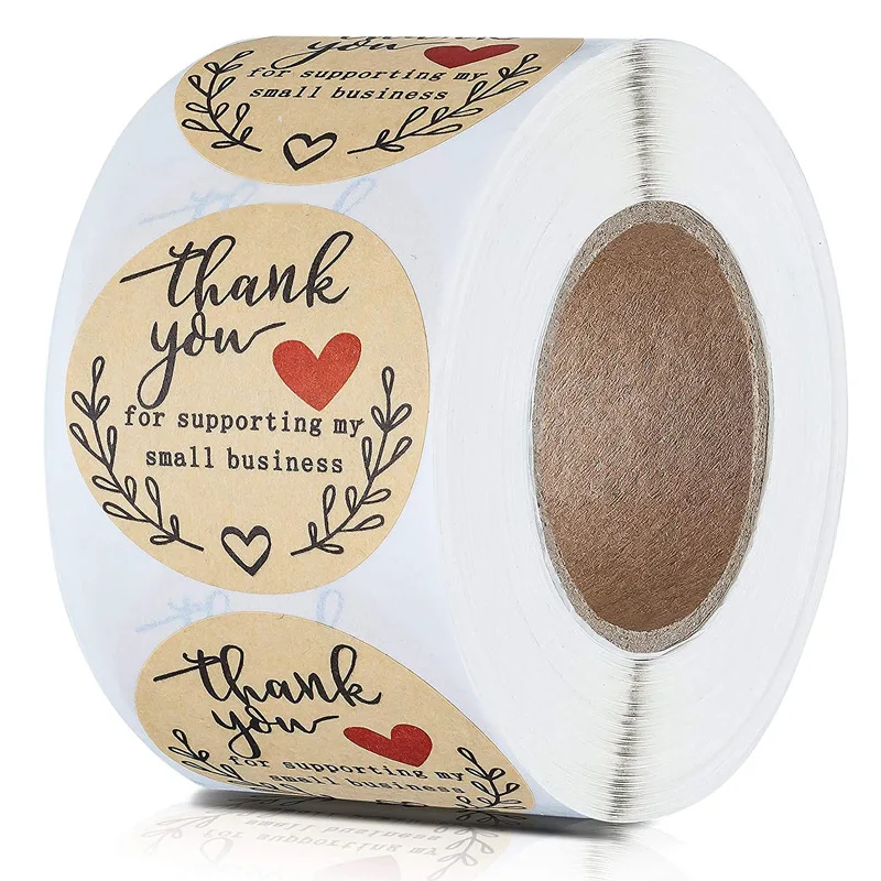 Packages Strong Adhesive Thank You Labels for Small Business Party 1/1.5 Round Thank You Stickers Roll Wedding Gifts Wraps Birthday 1000 Floral Sealing Stickers 
