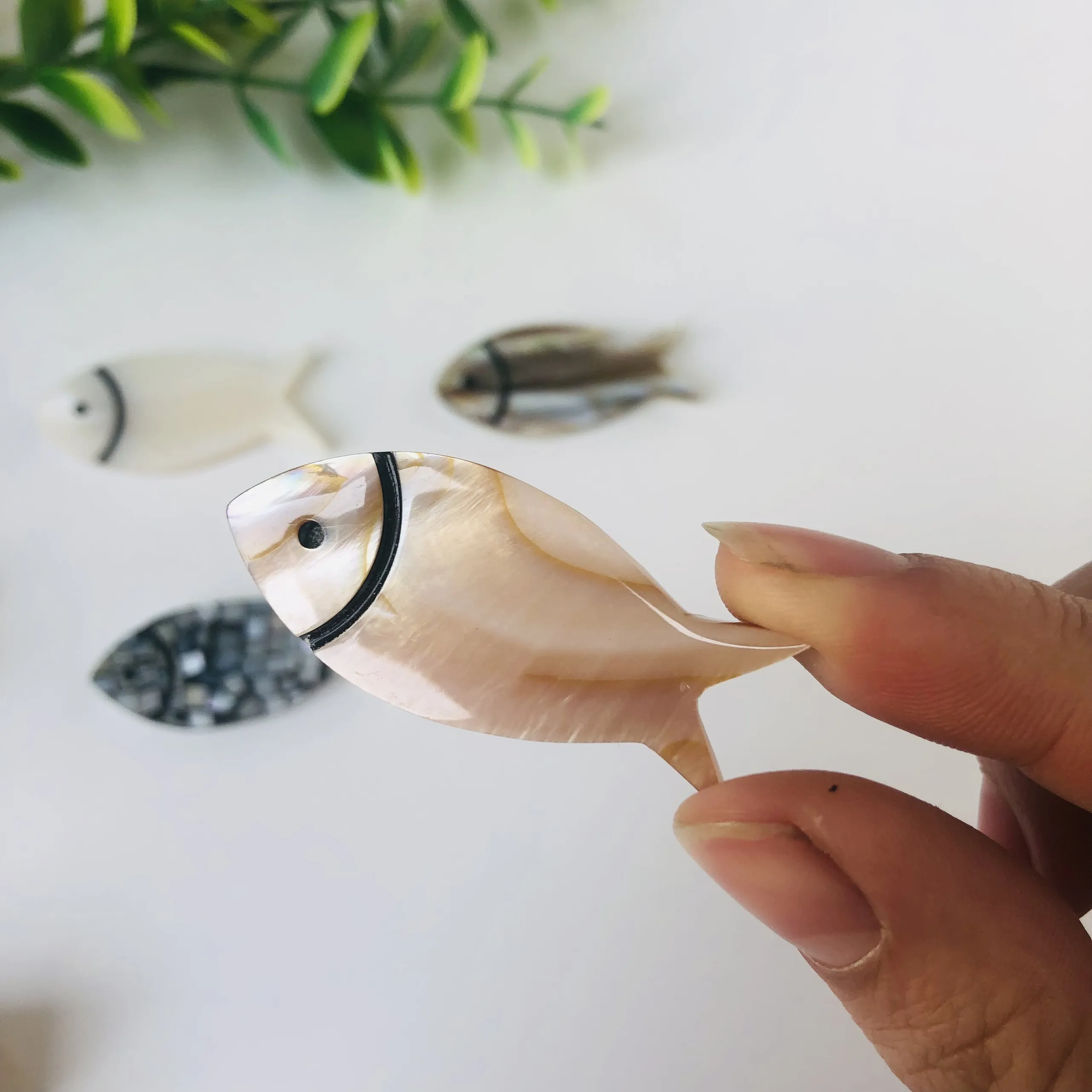 Подставка для палочек в форме рыбы подставка перламутровая раковина из ракушек индивидуальный цвет кухонная посуда экологически чистая