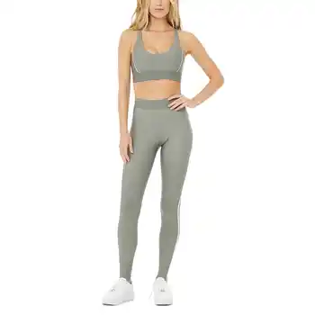 Gym Clothing Sport Suit Women Sleeve sportswear Yoga pants Leggings Seamless Suit Yoga Set