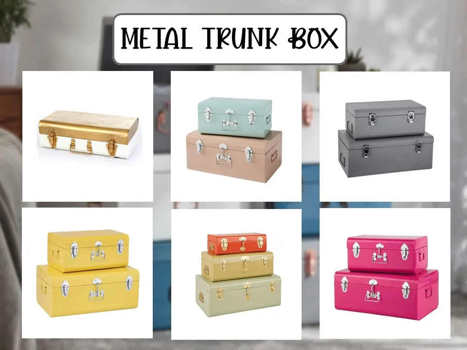 Metal Trunk Box Premium Quality Handmade Designer Wholesale Storage Box