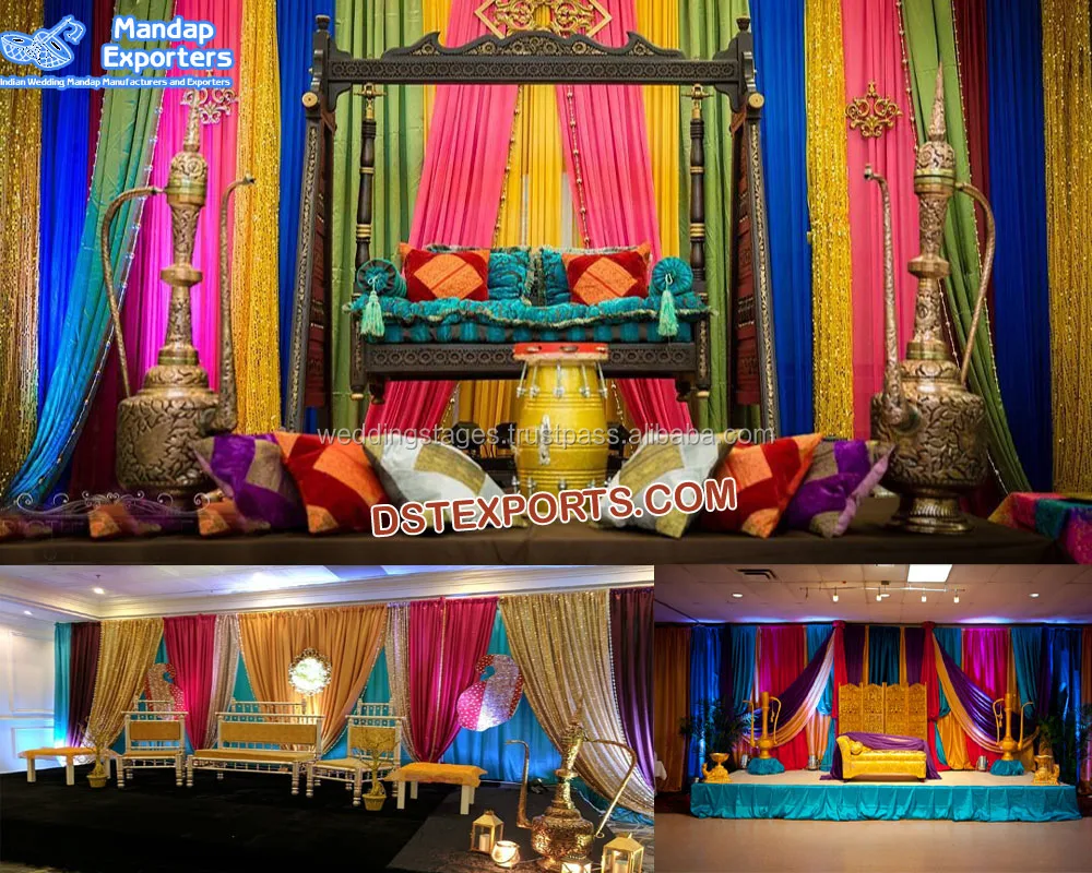 Muslim Henna Function Wedding Stage Decoration - DST International