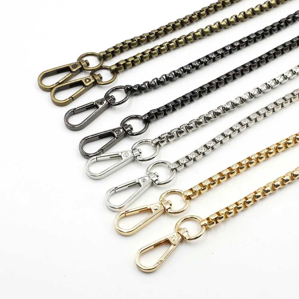 Shoulder strap metal chain silver