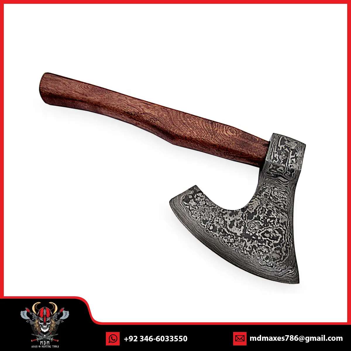 Custom Handmade Carbon Steel Viking Axe Bearded Axe Survival Outdoor