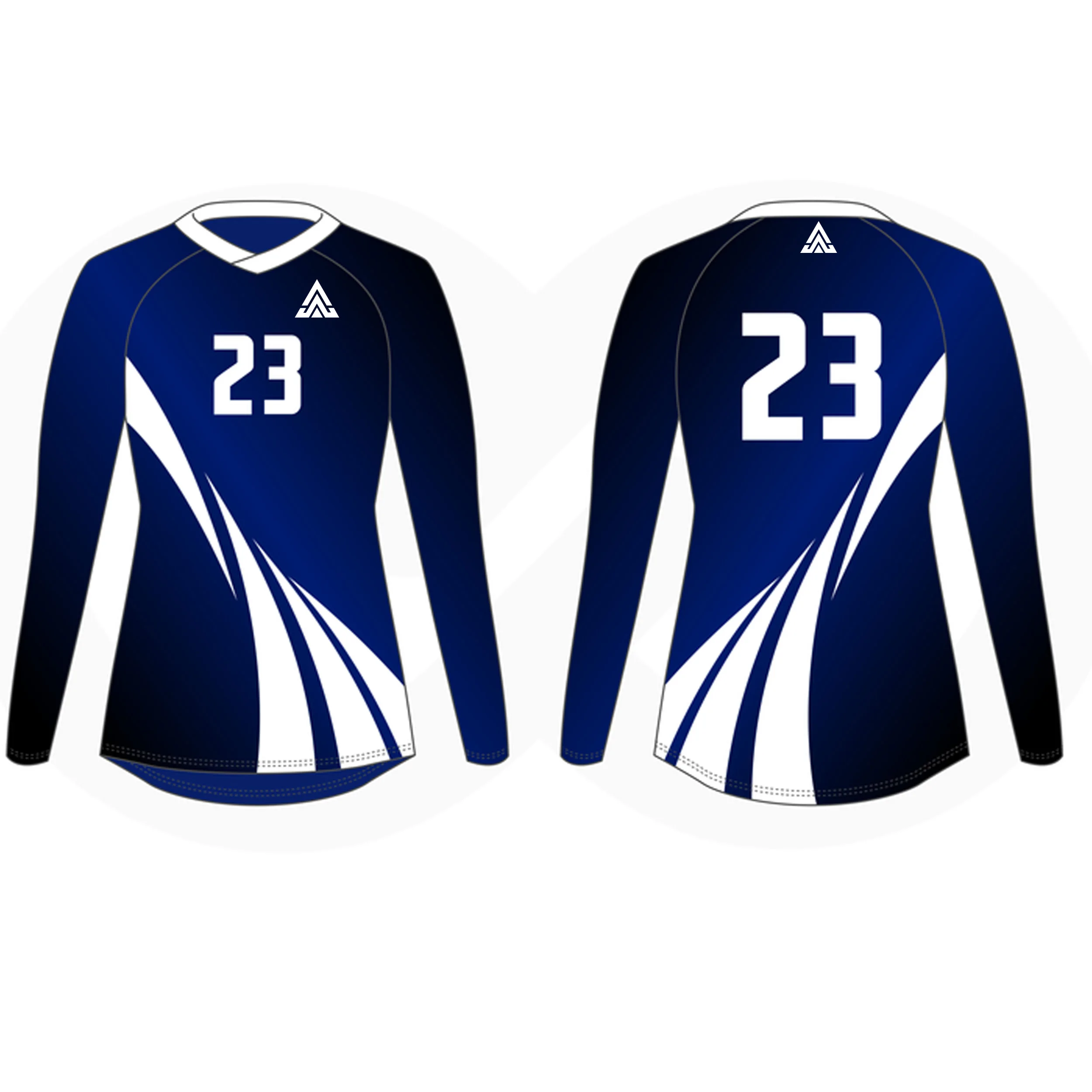Camisa Compressão Nakal Volley Pro Longare Feminina - Marinho - Azul Escuro