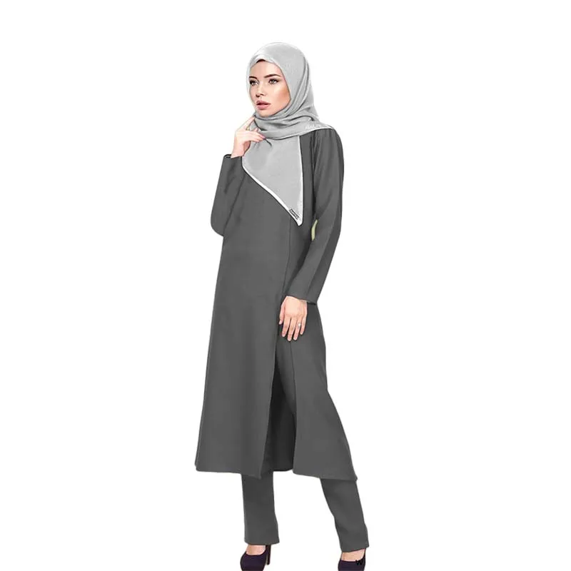 Conjunto De Pantalones Y Para Mujer Musulmana,Conjunto De Ropa Larga Y Moderna,Conjunto Completo,Fabricado En Malasia,Novedad - Buy Mujeres Musulmanas Vestido Abaya Islámica,Ropa Islámica De Para Las Mujeres Abaya Islámica