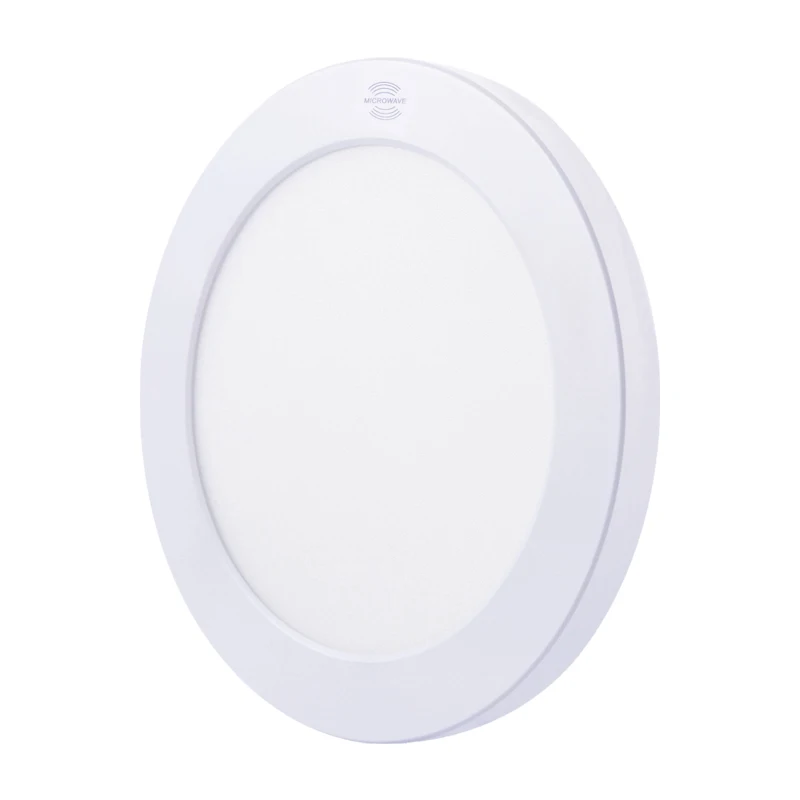 Radar Sensor Multifunctional Dial Dimming Led Flat Round Panel Light ultra Slim Surface Mount Recessed