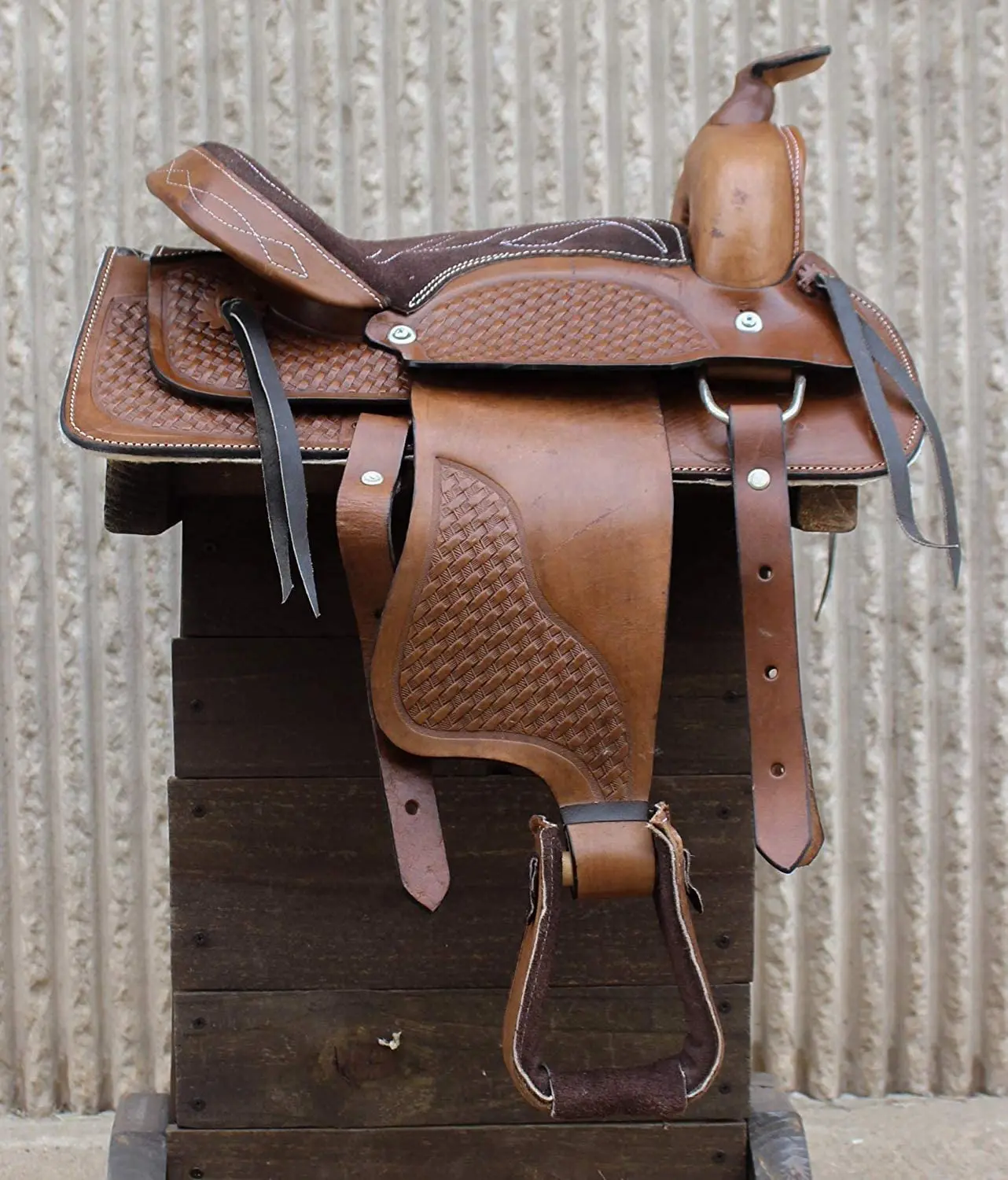 premium leather western horse saddle western barrel racing