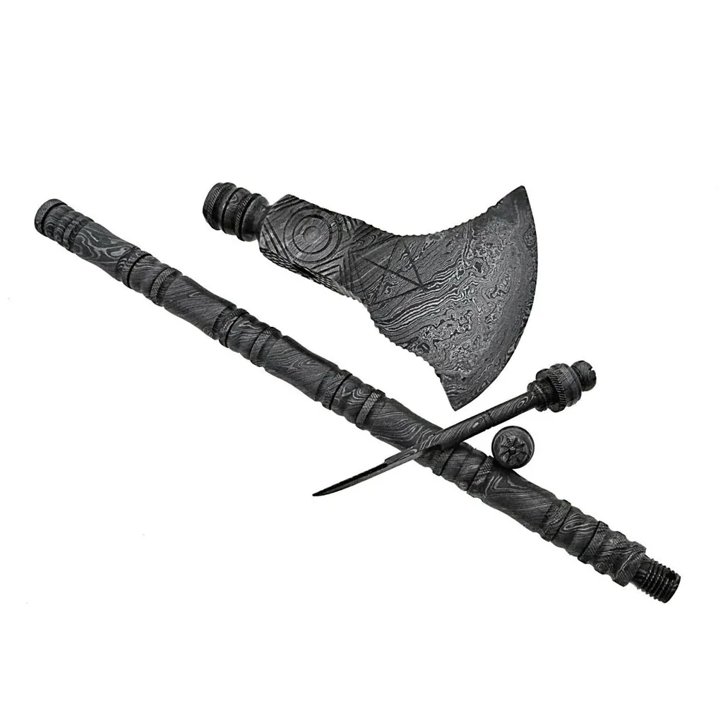 Топор Ручной Работы Из Дамасской Стали TOMAHAWK