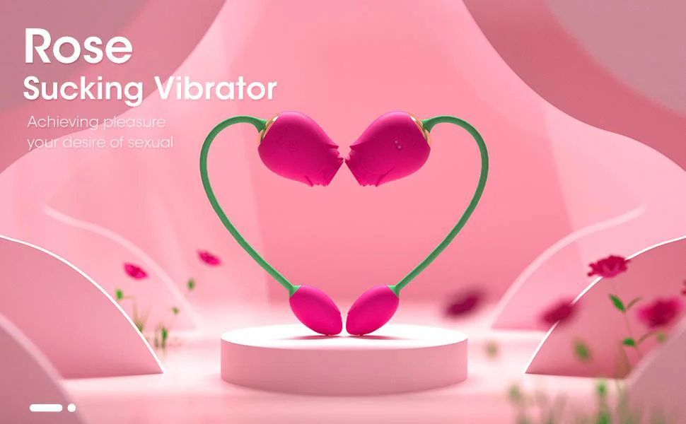 Rose Vibrator Clitoral Sucking Toy - 5 Sucking Vibration & 10 Modes