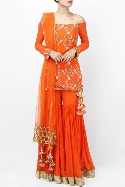 Heavy Ethnic Garara Sharara 