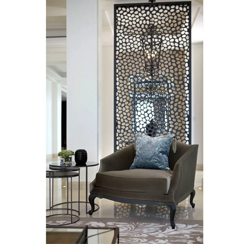 Outdoor Screen Prtition Patio Privacy Divider Room Mesh Decorative Hall Wall Stainless Steel Partition Screen