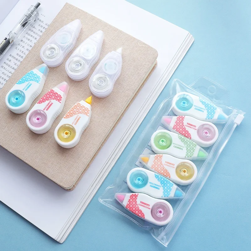 Лидер продаж, Минималистичная Милая школьная Корректирующая лента Kawaii Mini
