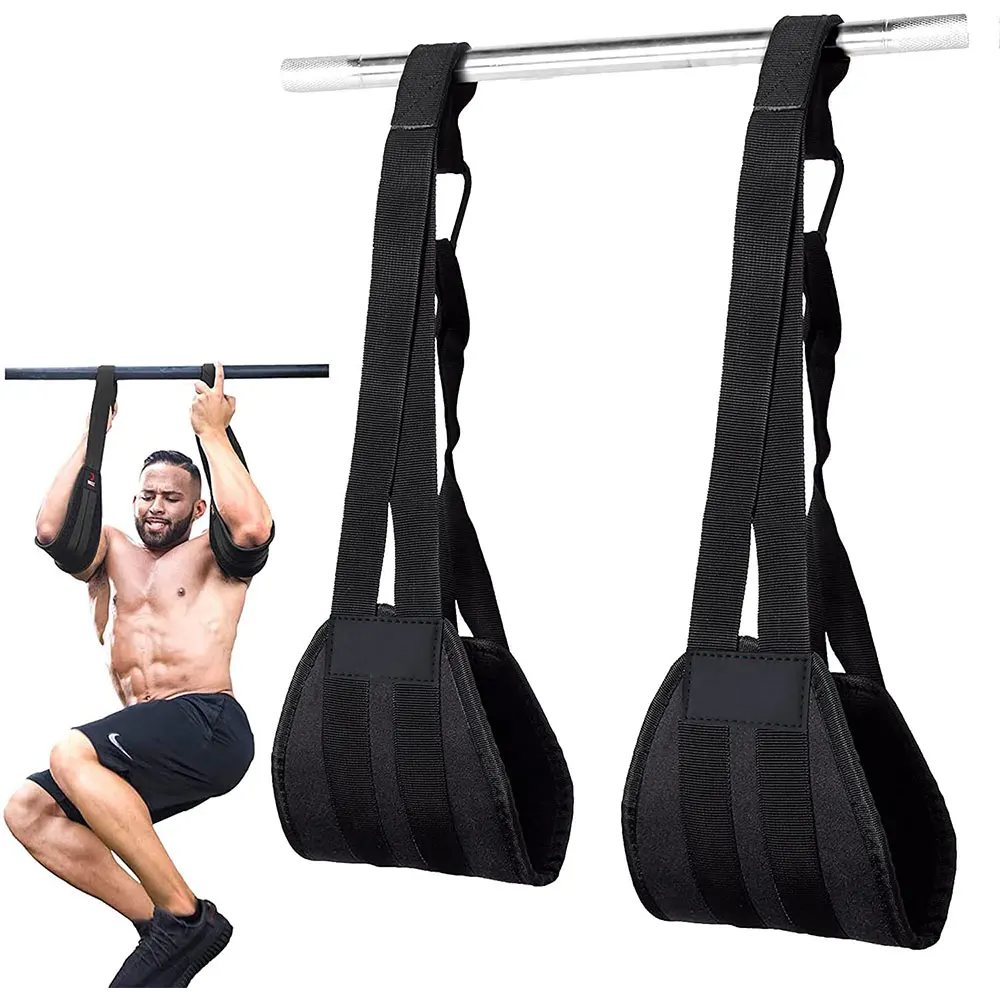 Pro Hanging Straps AB-Crunch Sling Weight Lifting Boxing Pull Up Fitness Gym 