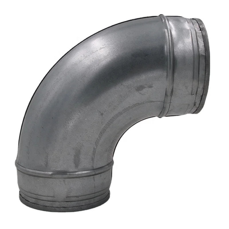 Hvac Air Conditioning Ventilation Galvanized Metal Ducting Round Pipe