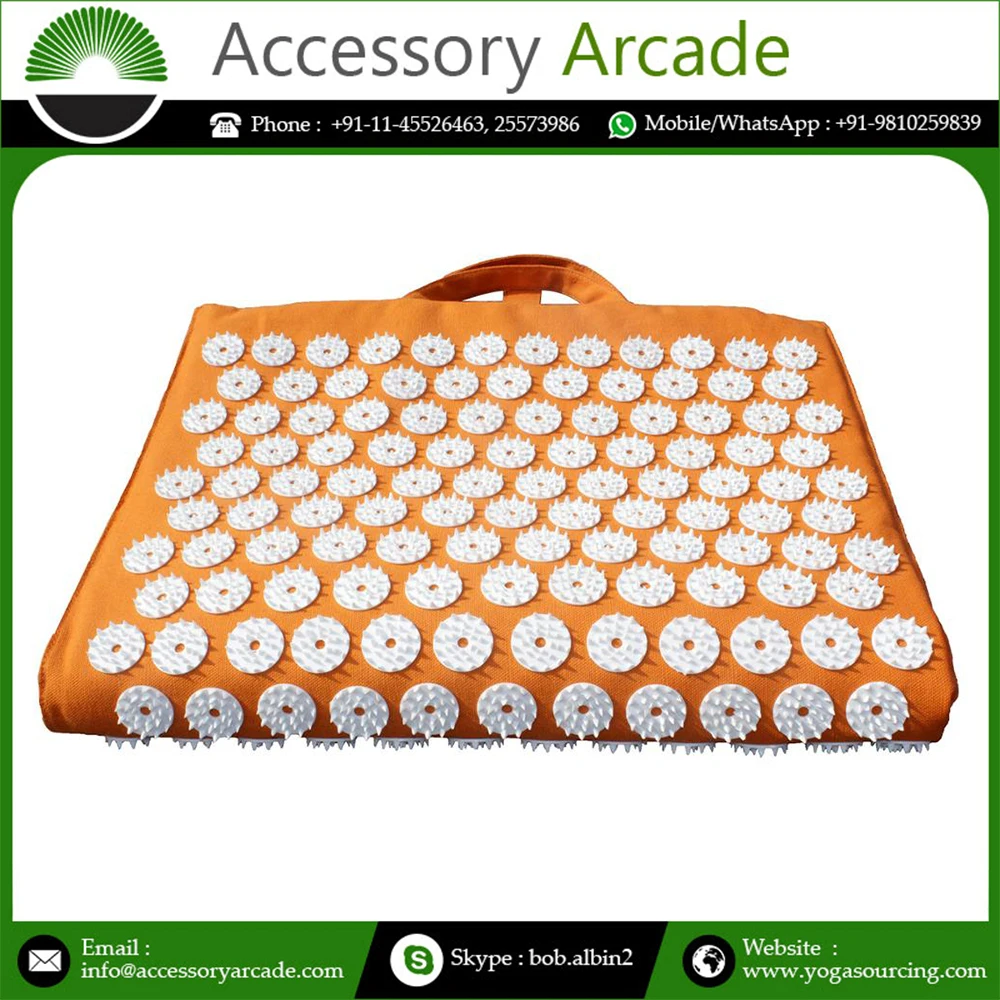 Antislip Pure Cotton Fiber Round Spike Customized Acupressure Yoga Mat