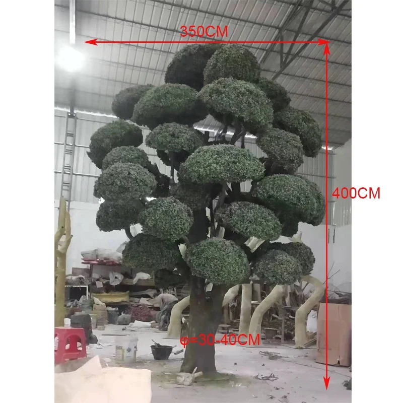 Groe immergrnen knstliche podocarpus bonsai baum, 400cm hhe schwarz  kiefer fr verkauf, holz kiefer