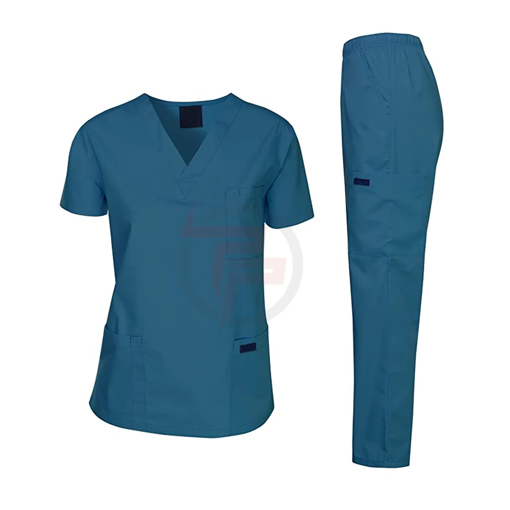 Summer Men Women Unisex Tops Pants Uniforms Hospital Medical Nursing Scrub  Set