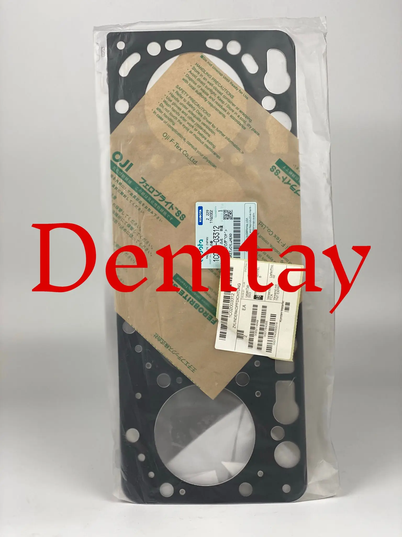 Genuine Kubota Spare Part Kubota V3 Series Engine 1c02003312 Cylinder Head Gasket/standart